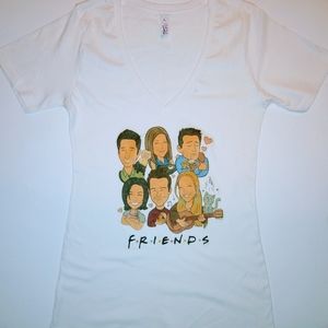 Women V Neck T Shirt/TV Show Friends